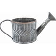 thumbnail image 1 of White Washed Metal Watering Can Shaped Planter, 1 of 1