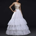 thumbnail image 1 of Vestido de novia de moda para mujer, color liso, con dobladillo falso ajustable, falda de poliéster., 1 of 5