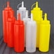thumbnail image 3 of 24oz/710ml Cocina Plástico Ensalada Aderezo Exprimidor Botella para Salsa Vinagre Aceite Ketchup Herramienta, 3pcs-Rojo, Blanco, Amarillo JAMW Sencillez, 3 of 5
