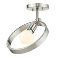 thumbnail image 2 of Golden Lighting 8330-1SF PW Sloane 1-Light Semi-Flush Ceiling, Pewter, 2 of 5