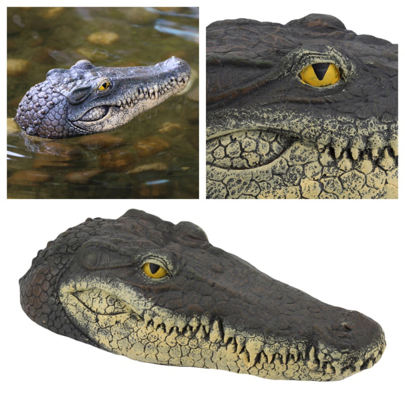 Simulated Alligator Floating Crocodile Head Swimming Pool Pond Garden Ornament