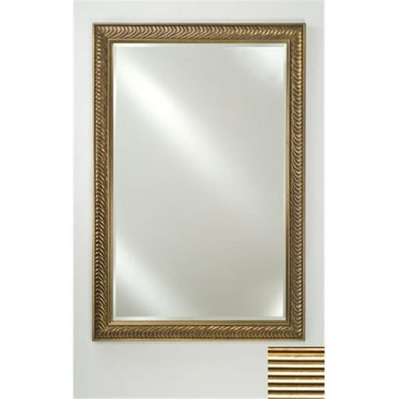 Afina Corporation FM2436MERSGB 24 in.x 36 in.Signature Beveled Mirror- Meridian Silver-Gold