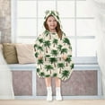 thumbnail image 7 of joogoo Wearable Blanket Hoodie for Summer Palm Tree-a1 Flannel Sherpa Pocket 3-14 YR S, 7 of 7