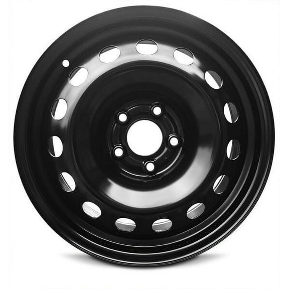 New 16x6.5 inch Wheel for Jeep Renegade (15-19) Black Painted Steel Rim