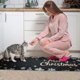 thumbnail image 4 of Christmas Kitchen Rug Set of 2 Absobent Kitchen Mats for Floor,Merry Christmas Winter Snowflake Kitchen Floor Mats for Bathroom,Room Bedroom (47x17+30x17in), 4 of 7