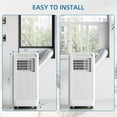 thumbnail image 2 of Wpond 8000 BTU 350 Sq Ft Portable Air Conditioner with Dehumidifier, White, 2 of 7