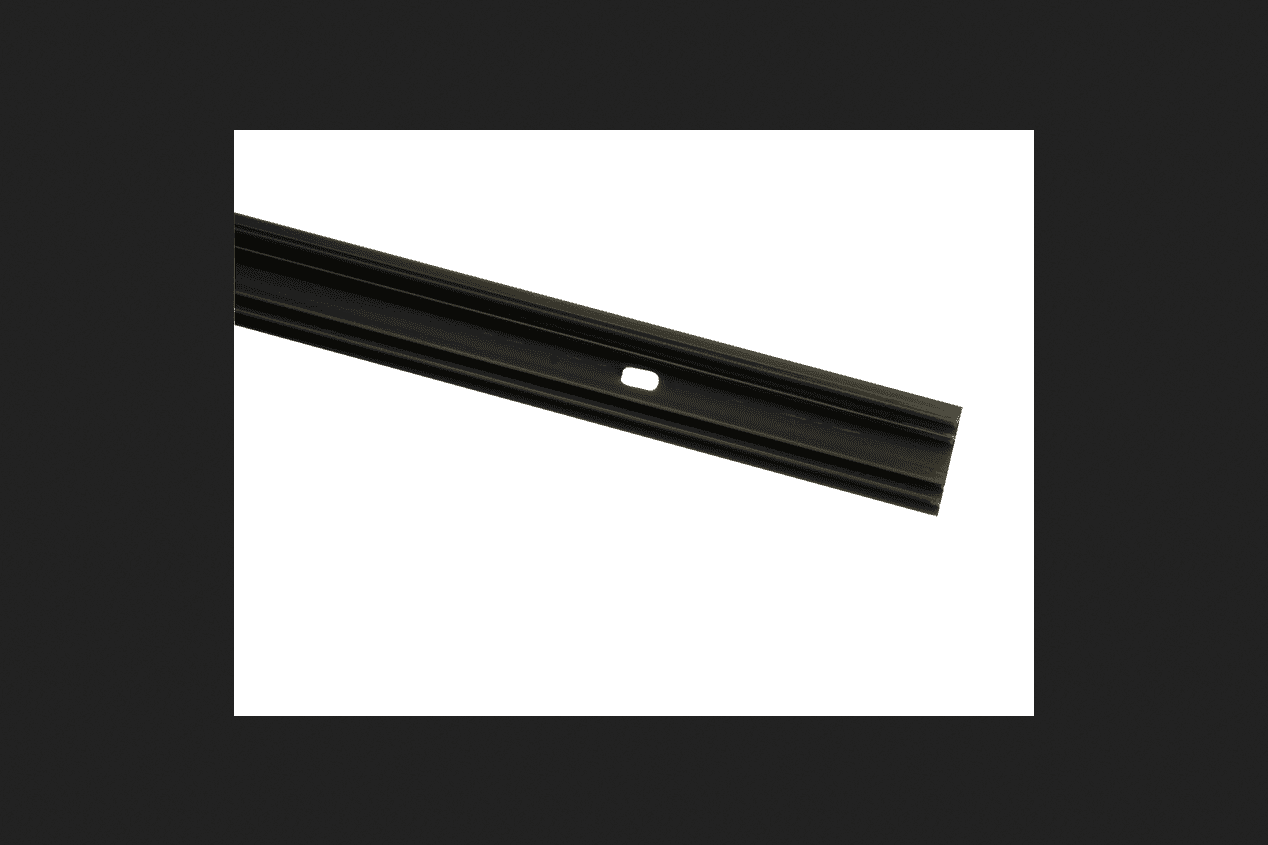 Screen Tight Screen Track 11/2 in. W x 8 ft. L Black Aluminum