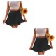 thumbnail image 3 of Minnieouse de cintura alta para mujer, faldas plisadas por encima de la rodilla para niñas, regalo de vacaciones Type5 NO5, 3 of 6