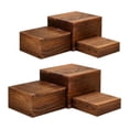 thumbnail image 1 of 6 Soportes para Buffet, Elevadores de Alimentos, Cubos de Madera Multifuncionales, Apilables para Exhibir Comida, Fiestas de Cumpleaños Y Joyas., 1 of 9