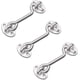 thumbnail image 1 of 3 Pack Barn Door Latch, 4' Heavy Duty Stainless Steel Hook And Eye Latch Gate Latch Lock, 1 of 5