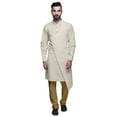 thumbnail image 1 of Atasi Designer Kurta Pajama For Men Printed Angrakha Kurta Set Summer Clothing, 1 of 3