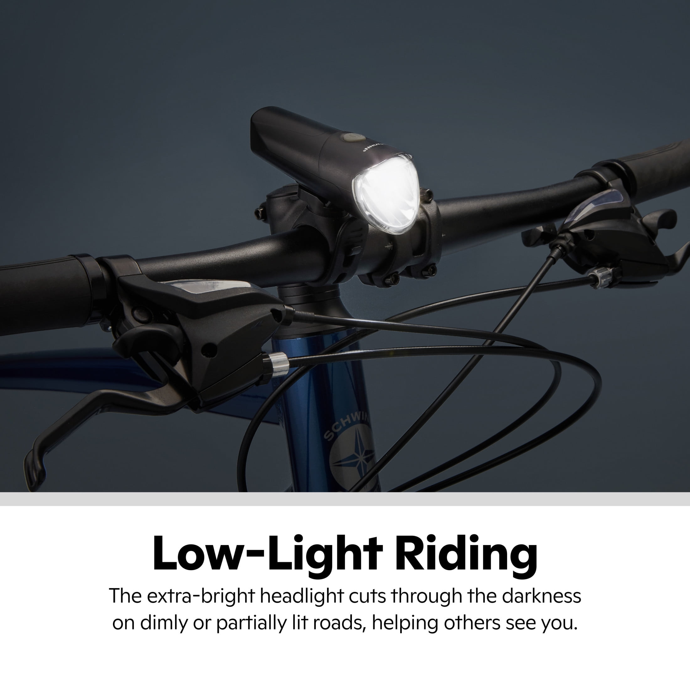 Schwinn Intensa Bike Light Set, 100 Lumens, USB Rechargeable