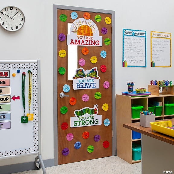 World of Eric Carle The Very Hungry Caterpillar Classroom Door Cardstock Decorating Kit – 4 Pieces