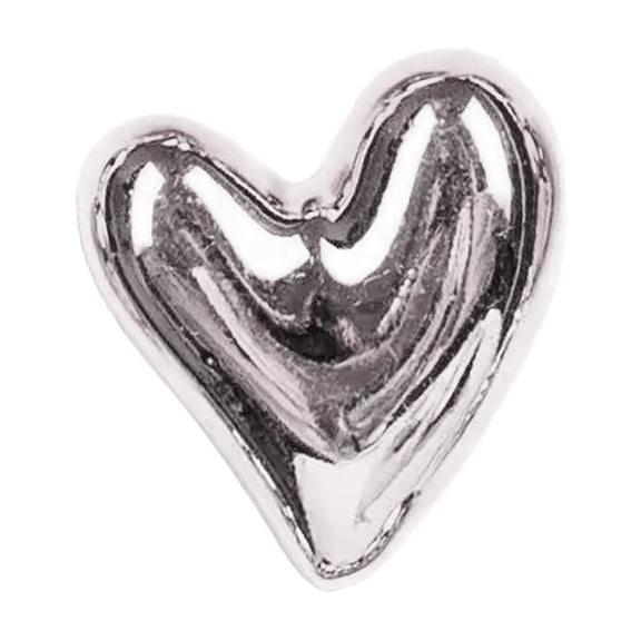 1 Pcs Refrigerator Magnet, Cute Love Heart Refrigerator Magnets Silver, Small Decorative Heart Magnets for Fridge Locker Office Whiteboard Decor, Strong Magnet, Locker Magnets 0.83"
