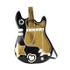 thumbnail image 4 of Mochila con forma de guitarra, cartera novedosa, monedero para guitarra, para viajes, vacaciones, citas Negro, 4 of 8