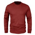 thumbnail image 3 of AIEOTT Mens Casual Henley Shirts Lightwigeht Long Sleeve Shirts Loose Fit Crewneck T Shirt Loose Fit Breathable Shirts, 3 of 7
