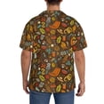 thumbnail image 3 of Lsque Picnic print Men's Cuban Collar Short Sleeve Shirt Summer Beachwear Casual Button Down Fashionable Vacation Leisure Shirt-XX-Large, 3 of 7