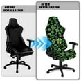 thumbnail image 5 of Xoenoiee Shamrock Hat Pattern Gaming Chair Covers Slipcovers, St. Patrick's Day Decor Stretch Removable Washable Computer Reclining Gaming Chair Protector Slipcovers with Armrest Cover (No Chairs), 5 of 7