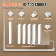 thumbnail image 4 of VEVOR Mini Split Line Set Cover 3-inch W 10Ft L, PVC Decorative Pipe Line Cover For Air Conditioner with 5 Straight Ducts & Full Components Easy to Install, Paintable for Heat Pumps, White, 4 of 9