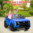 thumbnail image 3 of Yiwa 24V Licensed Cadillac 2-Seater Kids Ride-On Truck, Electric Car with Remote Control, Spring Suspension, Music, LED Lights, 3 of 7
