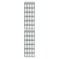 thumbnail image 3 of Cateissary Household Over the Door Storage Bag Sandals Bedroom Slippers Vertical 24 Living Organizer Room Sundries Shoes Grids Blanco 2Conjunto, 3 of 6