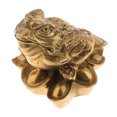 thumbnail image 2 of Vintage dinero fortuna rana dinero sapo estatua coleccionable S Gloria Adornos de sapo Feng Shui, 2 of 9