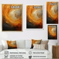 thumbnail image 5 of Designart "Desert Mirage Spiral In Gold And Orange I" Abstract Spirals Picture Framed Wall Art Living Room, 5 of 5