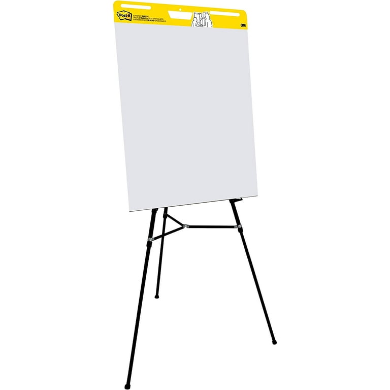 Post-it Super Sticky Easel Pad, 25 x 30 Inches, 30 Sheets/Pad, 6 Pads,  Large White Premium Self Stick Flip Chart Paper, Super Sticking Power 