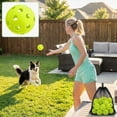 thumbnail image 4 of Lsupdaol 36 Pcs 1.65 Inch Mini Plastic Baseball Training Balls Hollow Softballs with Drawstring Bag, 4 of 6