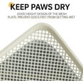 thumbnail image 5 of Large 23.6"x17.7" Dog Potty Tray, Indoor Pet Pee Pad Holder with Mesh Floor,Bathroom Dog Litter Box, Pet Toilet (Green), 5 of 11