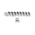 thumbnail image 5 of Vibrant Performance Hose Clamp 12237 Fabrication Components; 14 Millimeter to 16 Millimeter Clamping Range; Mini Fuel Injector Style; Zinc Plated Mild Steel; Set of 10, 5 of 5
