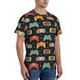 thumbnail image 2 of Bixox Men's Retro Video Game Printed Short Sleeve Skinny Athletic T-Shirt, 2 of 6