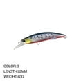 thumbnail image 3 of 92mm/40g Useful Crankbaits Winter Fishing Fish Hooks Long Casting Lure Minnow Lures Sinking Minnow Baits COLOR H, 3 of 8