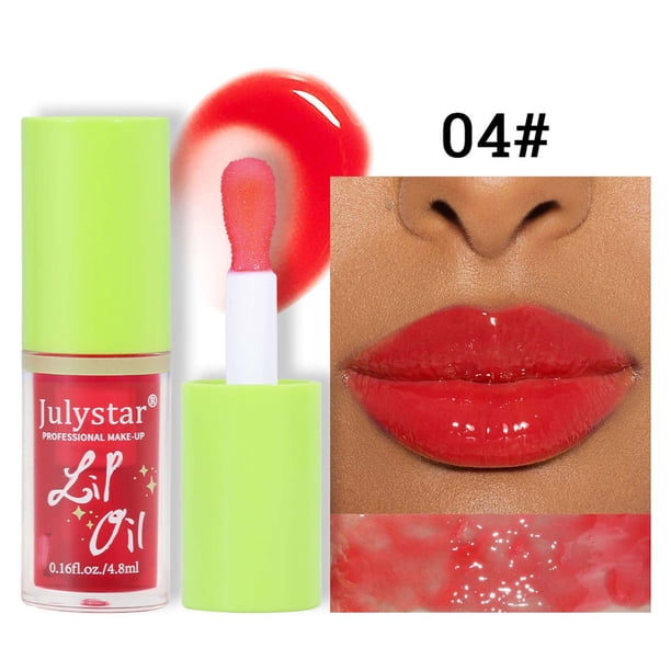 Barra de labios transparente incolora, aceite labial efecto espejo, brillo labial hidratante ligero, Dudu Lip, 4,8 ml.