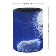 thumbnail image 2 of Hellraiser Pinhead-theme Cylinder Pen Holder Pencil Organizer with Flannel Lining PVC Leather Material Cardboard Base for study work 10*8CM, 2 of 6