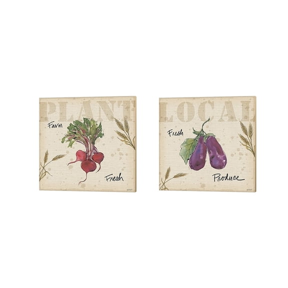 Metaverse Anne Tavoletti 'Farmers Feast B' Canvas Art (Set of 2)