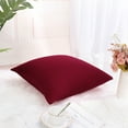thumbnail image 3 of PiccoCasa 18"x18" Spandex Sofa Cushion Cover Decorative Throw Pillowcase, Red, 3 of 8