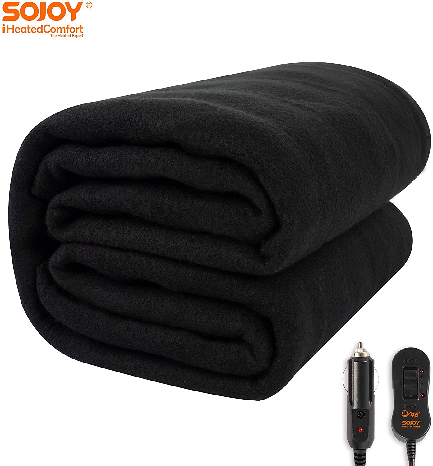 Details about   Heated Electric Blanket Throw Car Adaptable Travel 12 Volt with Travel Case 