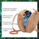 thumbnail image 2 of Bolso tejido de mimbre hecho a mano MACHAO Círculo Boho Bag Bali, 2 of 5