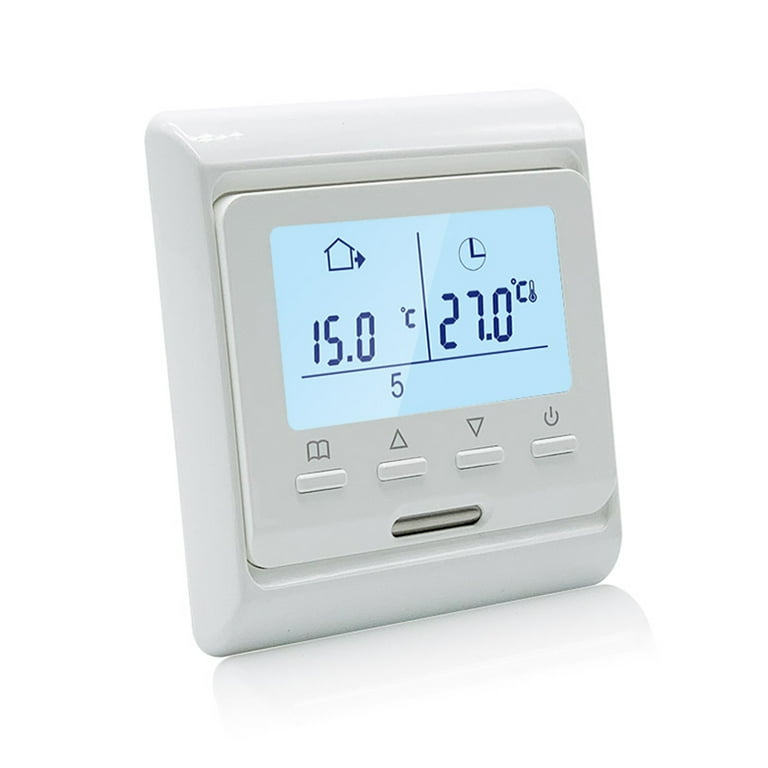 Boiler Thermostat 2.6Inch LCD Display Digital Weekly-programmable Room  Thermostat Child Lock Intelligent Thermostat - Walmart.com
