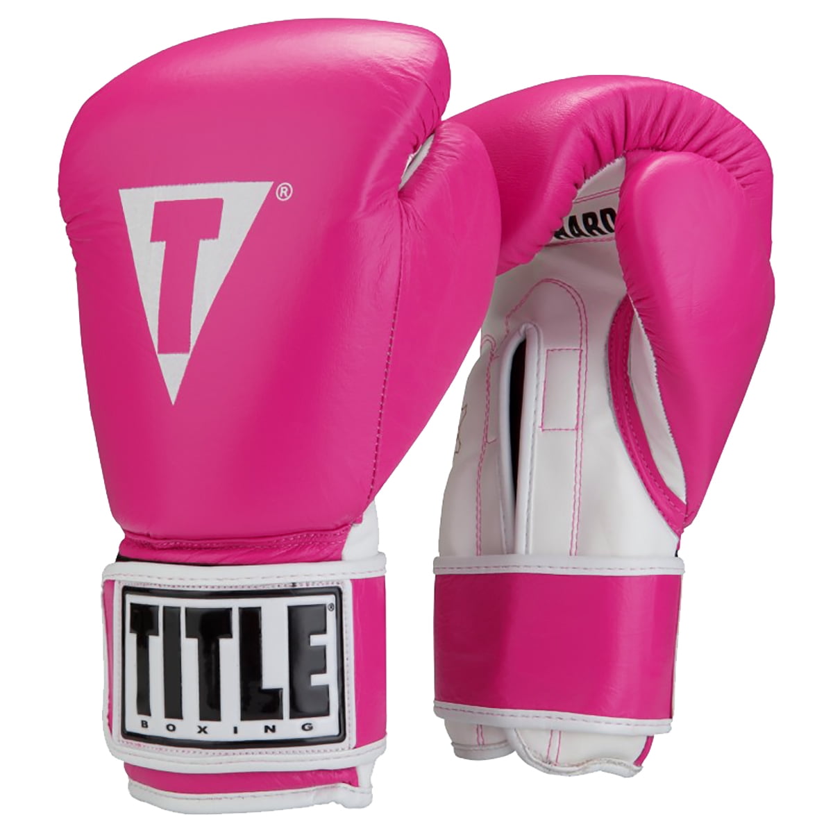 Title Boxing Originals Pro Style Training Gloves 10 oz. Pink/White