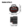 thumbnail image 4 of Unique Bargains 1 Set 3 Pin Car MAP Turbo Sensor Connector Adapter Plug Clip Kit Replacement for Toyota, 4 of 6