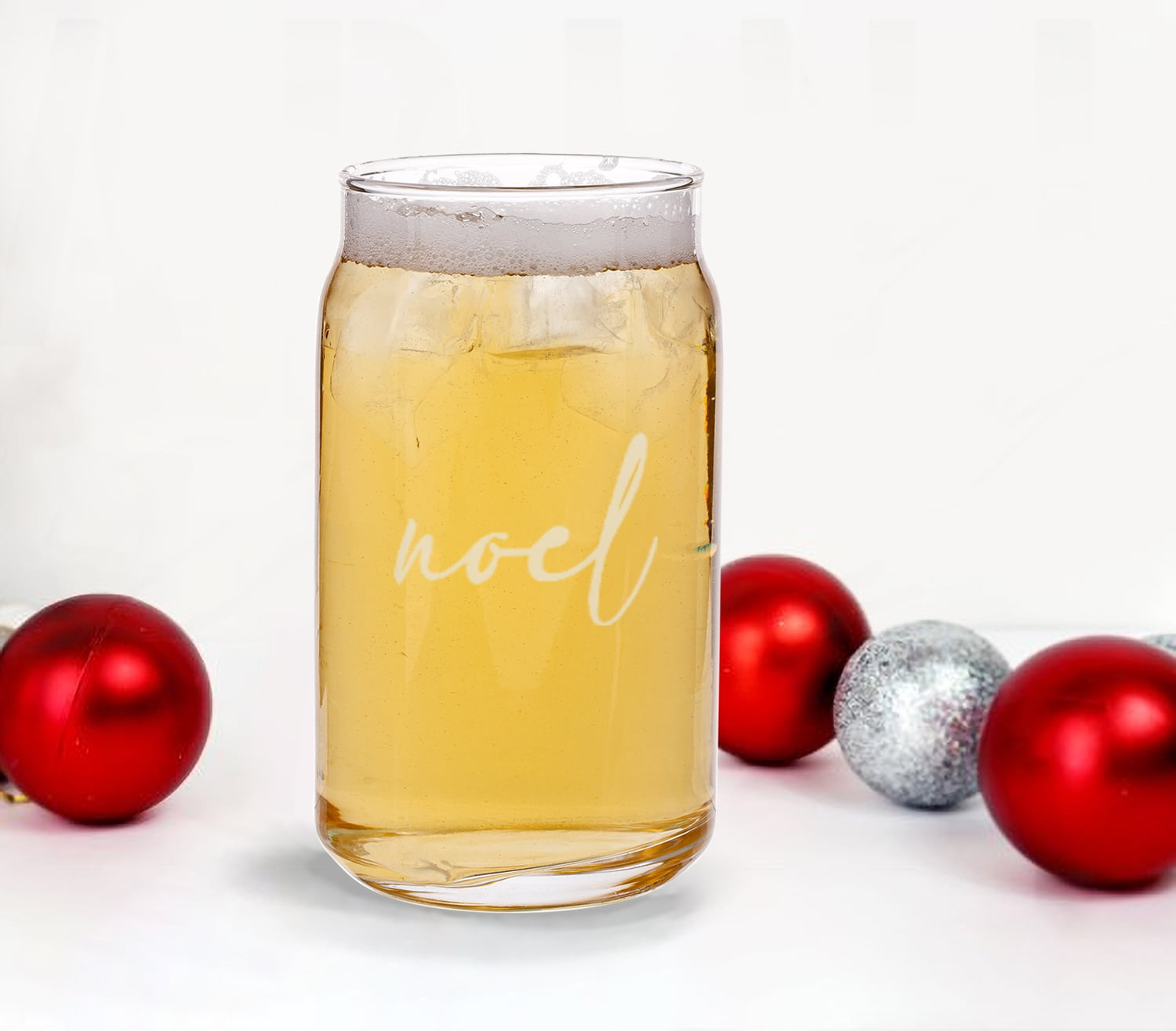Holiday Time Noel Glass Beer 17oz