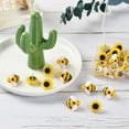 thumbnail image 6 of HUIANER 30 Pcs Resin Sunflower Bee Push Pins Thumb Tacks Cork Board Decorative Push Pins, 6 of 8