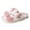 Pink, variant on Fuzzy Slippers For Women Couples Men On Furry Flat Home Winter Round Toe Keep Warm Spotted Cow Slippers Shoes Warm Cozy Winter House Slippers Bedroom Indoor House Shoes