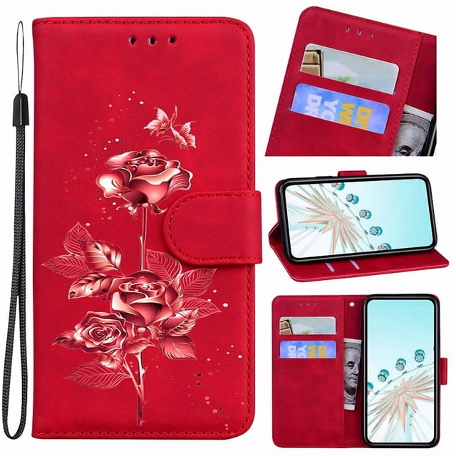 Leather Card Holder Kickstand Case for Samsung Galaxy S6 S7 Edge S8 S9 S10 S10E S20 Plus Shockproof Protective Cover