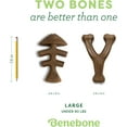 thumbnail image 6 of Benebone 2-pack Fishbone/Wishbone Durable Dog Chew Toys, Real Fish, Real Bacon, Made in , Large, 6 of 6