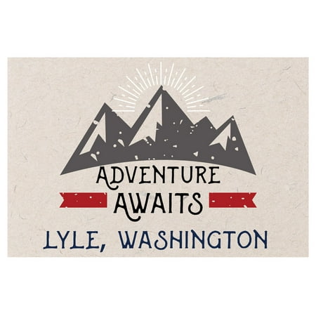 

Lyle Washington Souvenir 2x3 Inch Fridge Magnet Adventure Awaits Design