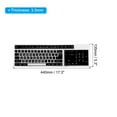 thumbnail image 2 of Pc Keyboard Cover Skin Silicone Desktop Keyboard Skin 17.3"x5.3" Black 1Pcs, 2 of 5