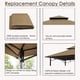 thumbnail image 4 of Lona de Repuesto para Toldo de Gazebo para Parrilla Hugline 5x8 L-GG001PST-F, 4 of 5